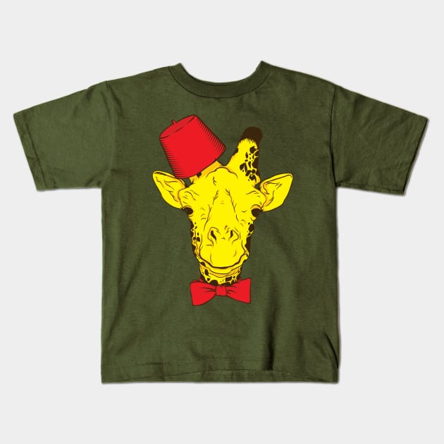 Giraffes are Cool! Kids T-Shirt by AmdyDesign